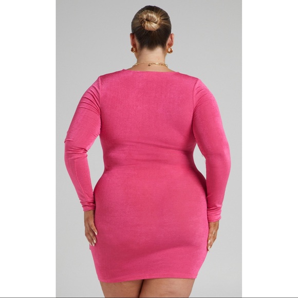 SOLD Showpo pink long sleeve mini dress - Picture 7 of 7